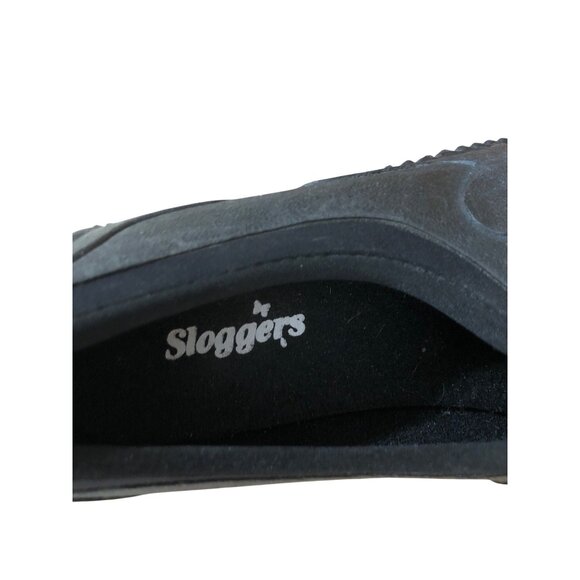 Sloggers Mens 11 Black Waterproof Slip-On Garden Rain Shoes Comfort - Picture 9 of 12